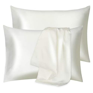 2-Pack with Gift Package Queen 20'' × 30'', Lilac Acne Free Hidden Zipper Pillow Cover ENETIX Luxury Silk Satin Pillowcase for Hair and Skin 2-Pack with Gift Package Queen 20'' × 30'', Lilac Acne Free Hidden Zipper Pillow Cover ENETIX Luxury Silk Satin Pillowcase for Hair and Skin